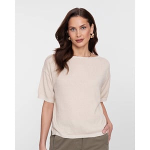 Geisha 64089-70 720 pullover lurex s/sl sand/gold
