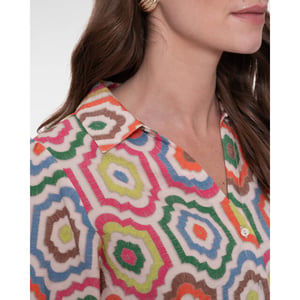 Geisha 63280-20 718 blouse ecru/tabacco/pink