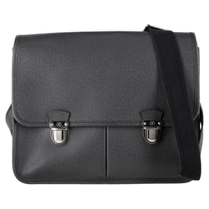 Louis Vuitton Ardoise Taiga Alexei Messenger Bag in Black Leather