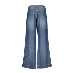 Geisha 61034-10 827 jeans gold yarn mid blue denim/gold