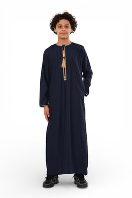 Barn Pojkar Ramadan Marockansk Marockansk Thobe Robe Emirati Eid Jubba- TT-003