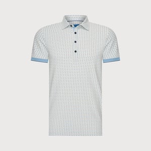 Blue Industry De geometrische polo |