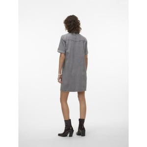 Vero Moda Vmjennie ss short denim dress mix n