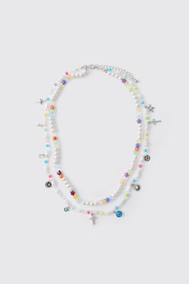 Multi Star & Mixed Pendant Necklace