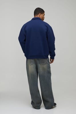 Certi Embroidered Quarter Zip Sweatshirt