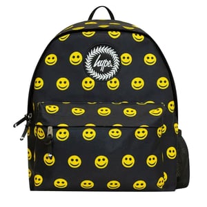Hype Smile Ikonisk Svart/Gul Ryggsäck