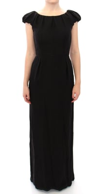 Dolce Gabbana Maxi Dress Boat Neck Short Sleeves