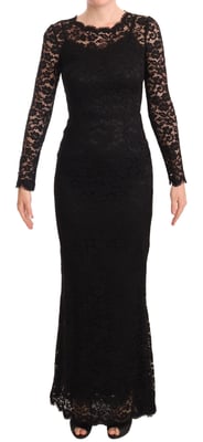 Lace Maxi Dress Floral Lace Evening Gown