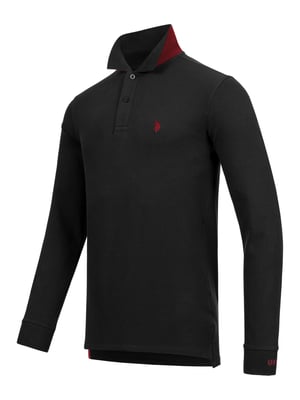 U.S. POLO ASSN. Heren langmouwen Polo Shirt gemaakt van katoenen elastaan