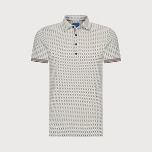 Blue Industry De geometrische polo |