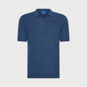 Blue Industry De structuurbreisel polo |