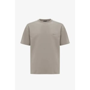 Genti Relaxed fit cotton tee grey