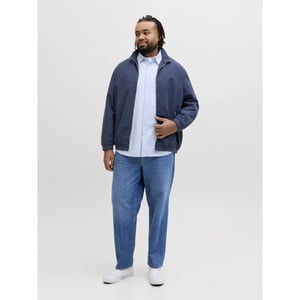 Jack & Jones Heren plus size bomberjack jjerush zomerjas effen donker