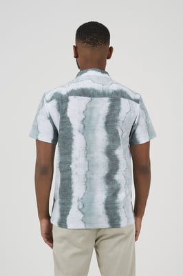 Green Regular Fit Printed Button-Up Shirt