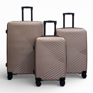 Gouden Hardshell Koffer 8-wielige bagageset van 3
