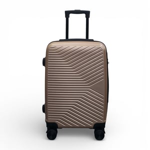 Cabine en coque dure dorée 48 x 37 x 20 cm valise sécurisée