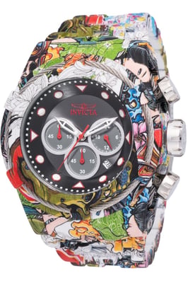 Invicta Bolt 49140 Heren Horloge - Quartz Uurwerk - Roestvrij Staal met Grijze Wijzerplaat - 53mm