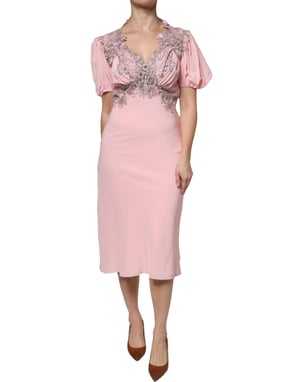 Lace Detail Midi Dress