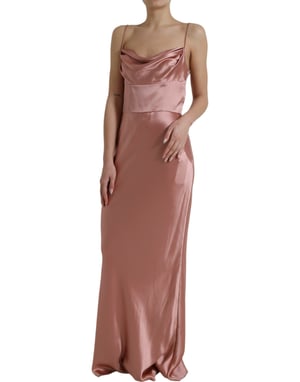 Cowl Neck Maxi Halterneck Klänning