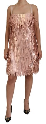 Paljetter Fringing Mini Klänning