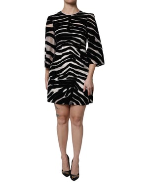 Zebra Print Mini Dress
