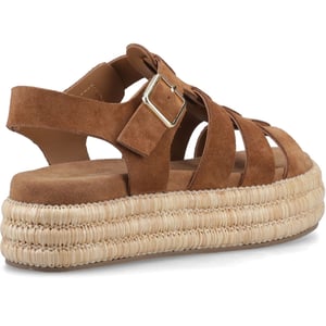 Hush Puppies Rosetta Gladiator Leren Dames Tan Sandalen
