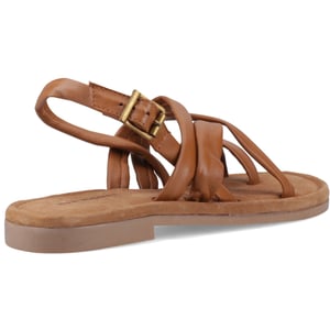 Hush Puppies Hope Leren Dames Tan Sandalen