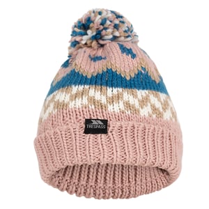 Trespass Childrens/Kids Twiglet grof gebreide muts met fleecevoering (Misty Roze/Bondi Blauw)