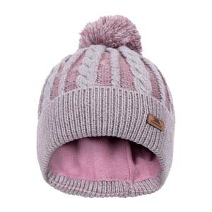 Trespass Dames/Dames Elle Leren Badge muts (Rozentoon)