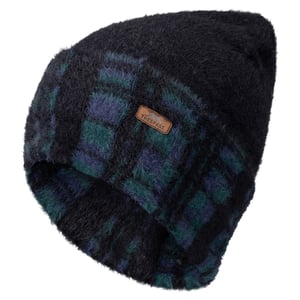 Trespass Mens Atlas Tartan Reversible Beanie (Black)