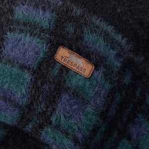 Trespass Mens Atlas Tartan Reversible Beanie (Black)