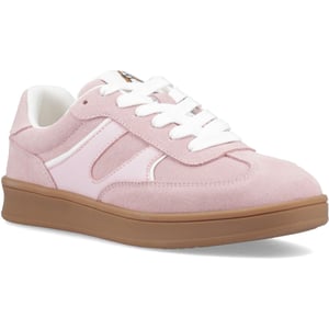 Hush Puppies Maura Suède Dames Roze Sneakers