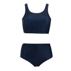 Regatta Dames Orla Kiely Mini Vierkante Bloem Reversible Bikini Set (Blauw)