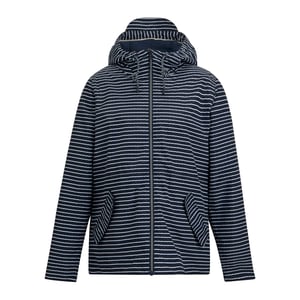 Regatta Womens/Ladies Bayletta Contrast Striped Waterproof Jacket (Navy/White)