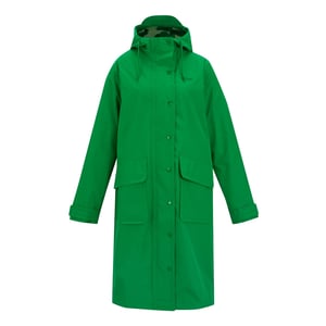 Regatta Womens/Ladies Orla Kiely Giant Square Flower Long Length Waterproof Jacket (Highland Green)