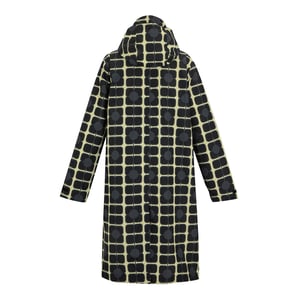 Regatta Womens/Ladies Orla Kiely Poppy Long Length Waterproof Jacket (Monochrome)