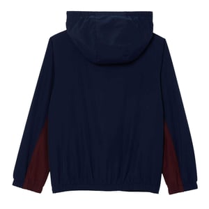 Lacoste Jongens Geborduurd Logobezet Hoodie Jacket (Marineblauw)