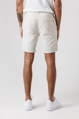 Natural Cotton Linen Shorts With Drawstrings