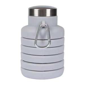 Trespass Vavo opvouwbare silicone waterfles (Platina)
