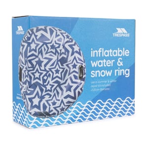 Trespass Dingnut Stars Inflatable Ring (Blue/White)