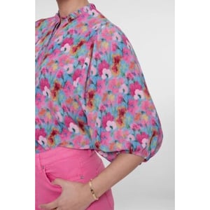 Geisha 63203-20 625 blouse bright blue/pink