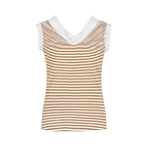 G-Maxx Top talitha-kint camel offwhite