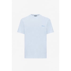 Genti Tee back print pepper light grey