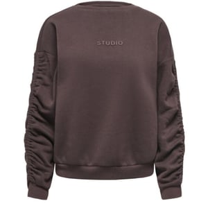 Only Onlsweat l/s ruched crew swt