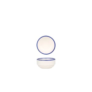 Rinart Serveerschaal blue edge porselein 8 cm set van 2
