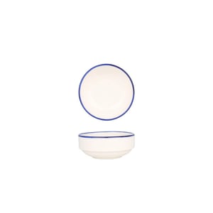 Rinart Serveerschaal blue edge porselein 12 cm (340cc) set van 2