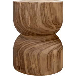 Indore Home woodville bijzettafel stool massief hout boomstam -