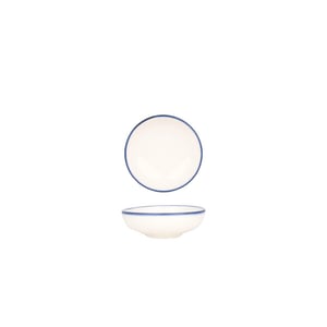 Rinart Serveerschaal blue edge porselein 10 cm (100cc) set van 2