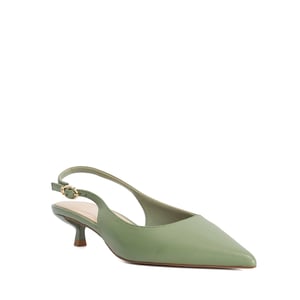 Dune Ladies Catalinas - Leather Kitten Heel Sling-Backs