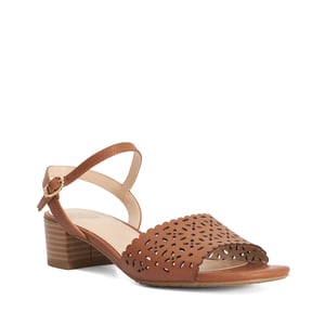 Dune Ladies Josephina - Leather Block Heeled Sandals